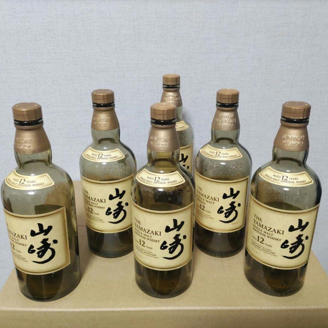 値下げしました。響17年6本&山崎12年6本ウィスキー空き瓶セット