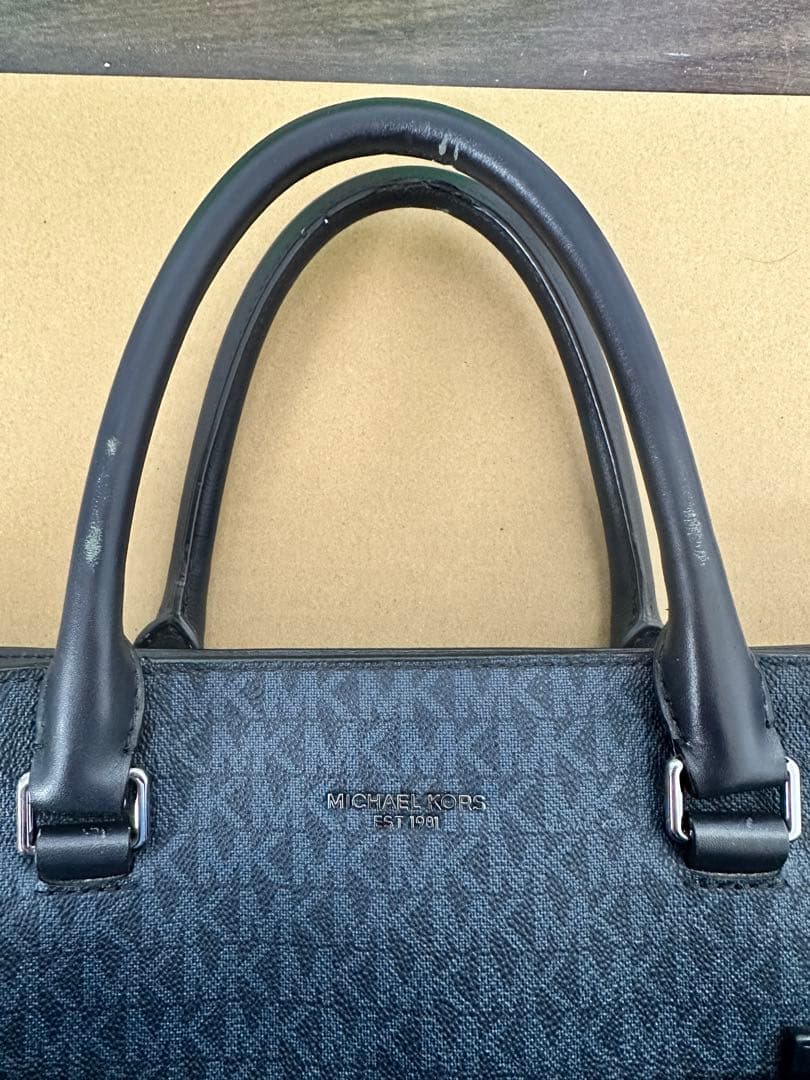 MICHAEL KORS ダークブルー トートバッグ