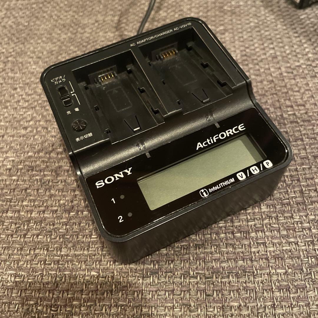 SONY ActiFORCE 充電器 バッテリー2個付き