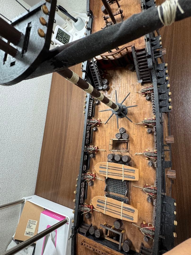 ブラックパール号　模型　木製帆船模型