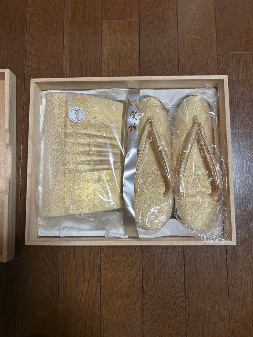 新品未使用　佐賀錦　バッグと草履セット