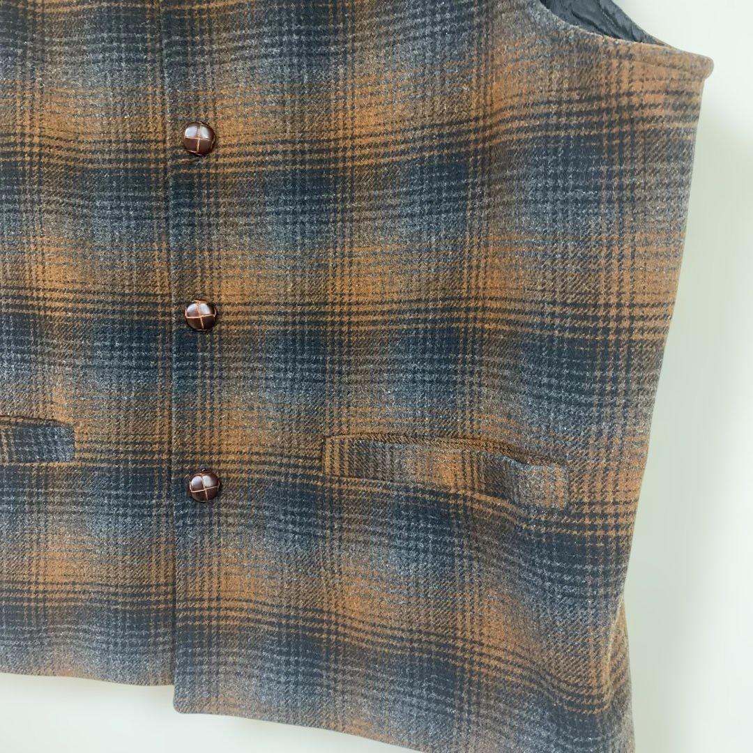 90s stussy outer gear ウールベスト オンブレ