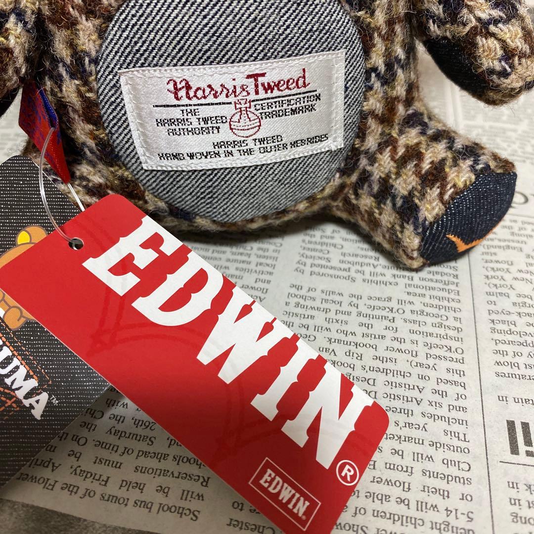 タグ付リラックマ×EDWIN エドウィン　ハリスツイードぬいぐるみ3体セット