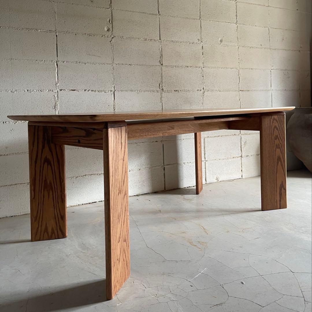 天然木無垢材　ダイニングテーブル　高さ2段階可　ハイセンス　モダン