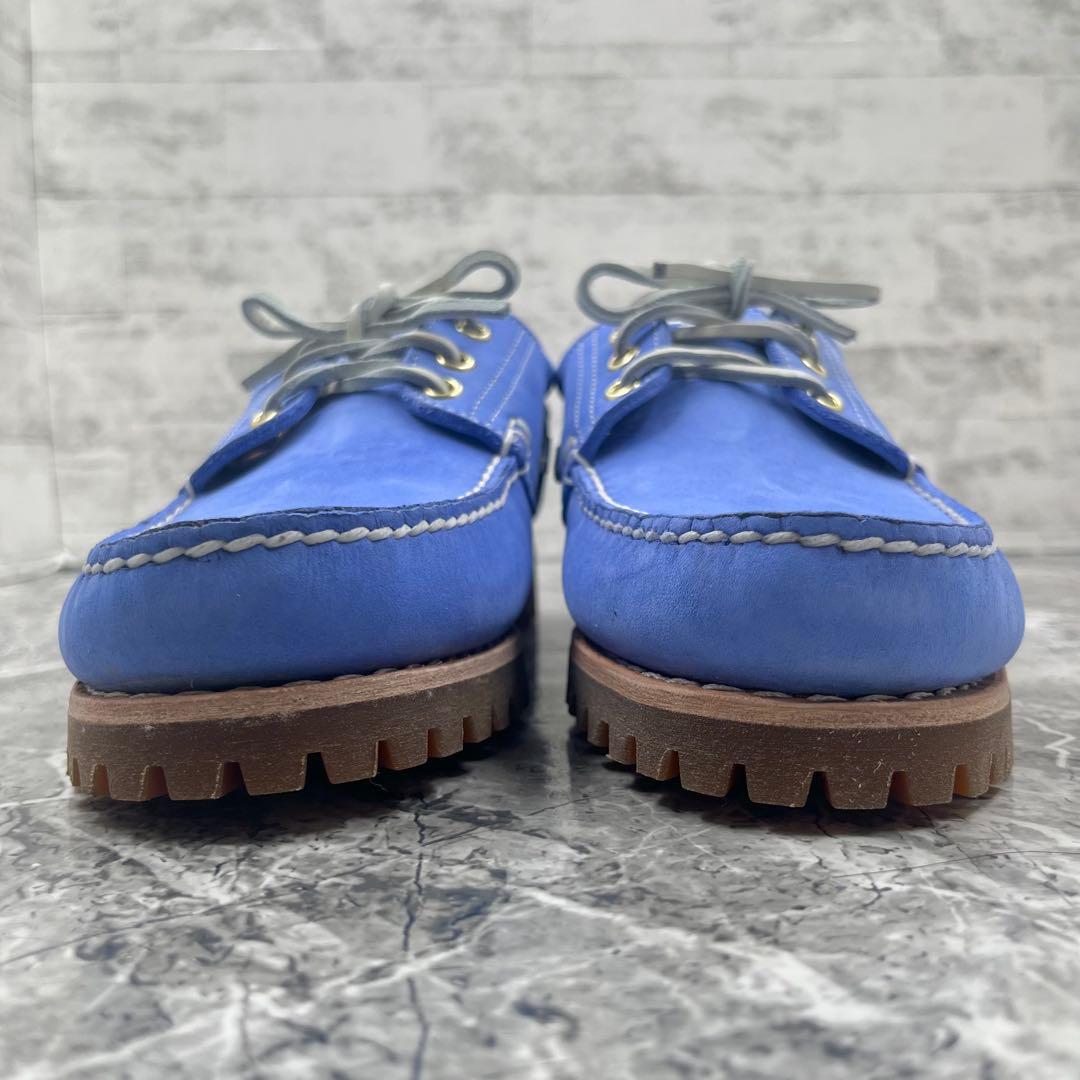 【極美品】 ティンバーランド スリーアイ 25.5cm デッキシューズ ブルー