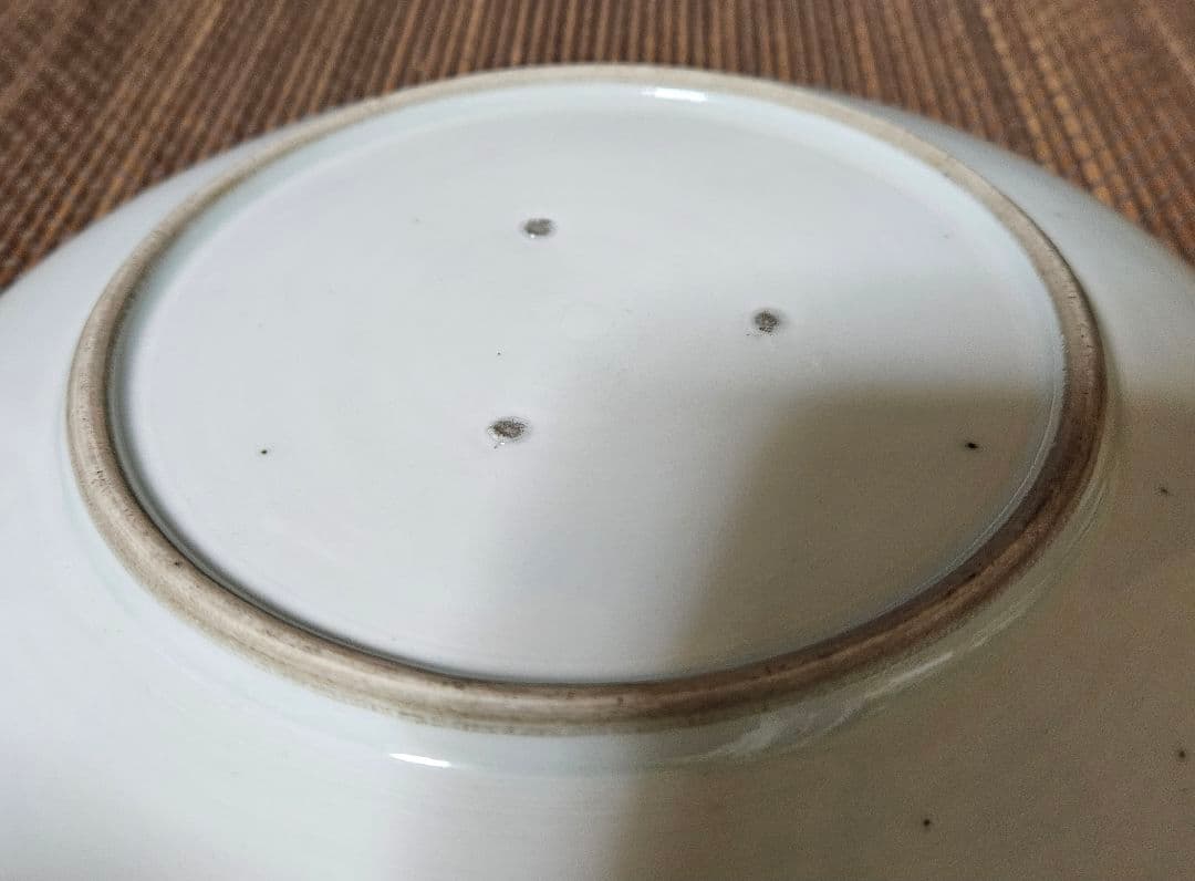 江戸時代後期　古伊万里　染付　鮎(あゆ)皿　径　約20.6cm鮎皿　検】柿右衛門