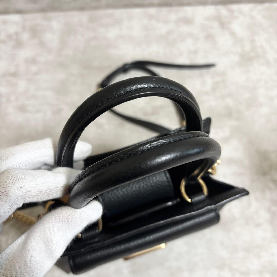 A261 未使用級✨コーチ　ミニ ペッパー クロスボディ シグネチャー　ブラウン