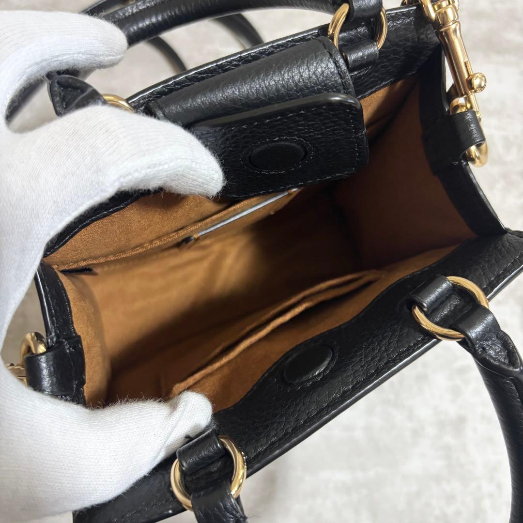 A261 未使用級✨コーチ　ミニ ペッパー クロスボディ シグネチャー　ブラウン