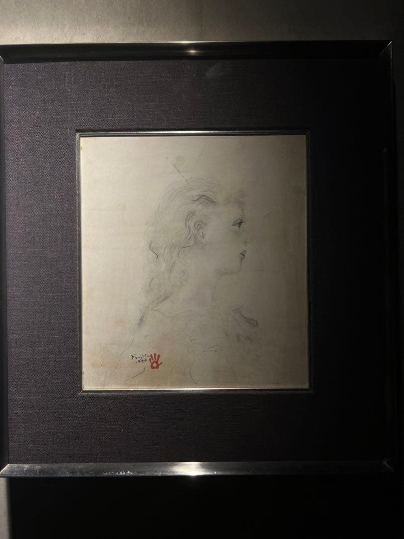 藤田嗣治 「横顔のマドレーヌ」 「少女」