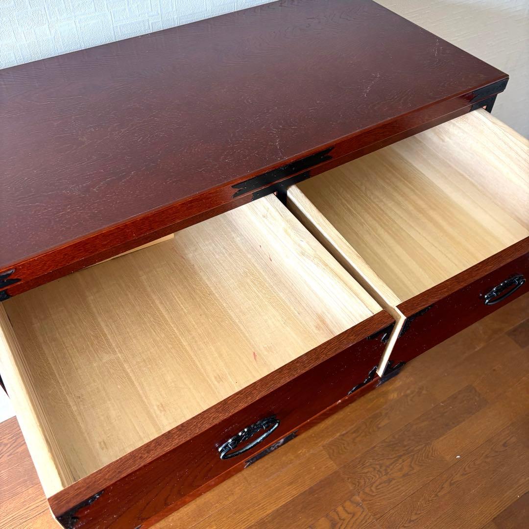 【希少】福島民芸 民芸家具　箪笥　和箪笥　整理タンス　アンティーク　けやき