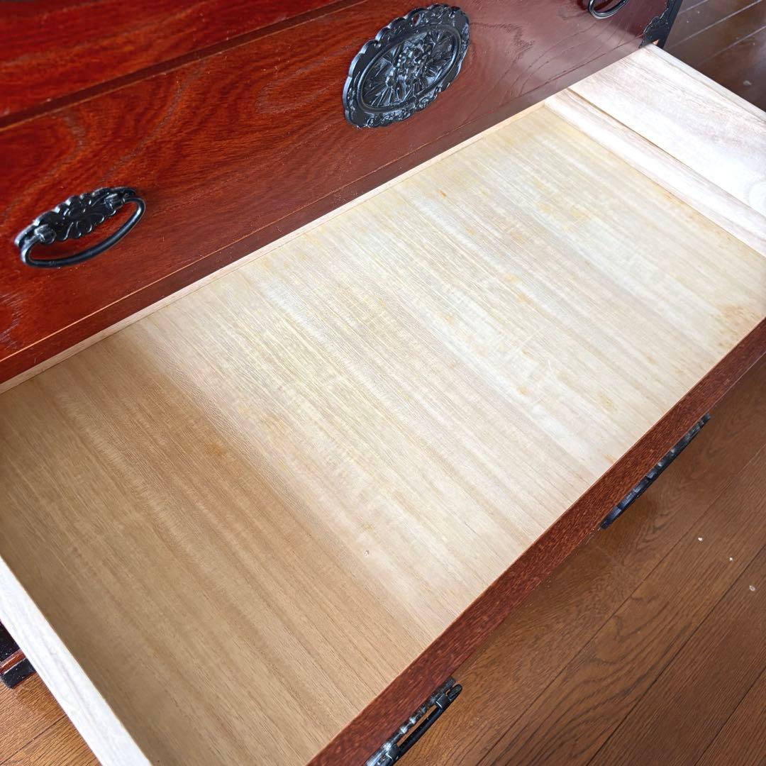 【希少】福島民芸 民芸家具　箪笥　和箪笥　整理タンス　アンティーク　けやき