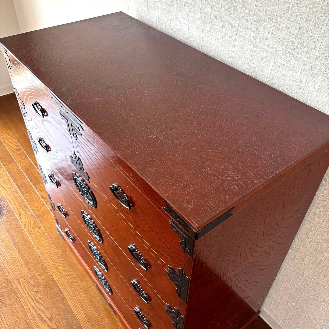 【希少】福島民芸 民芸家具　箪笥　和箪笥　整理タンス　アンティーク　けやき