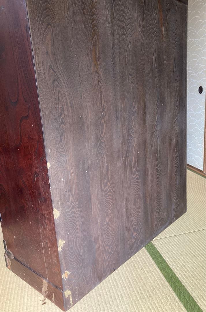 民芸調中古家具　岩谷堂タンス　三、五尺　上四ッ抽　整理箪笥