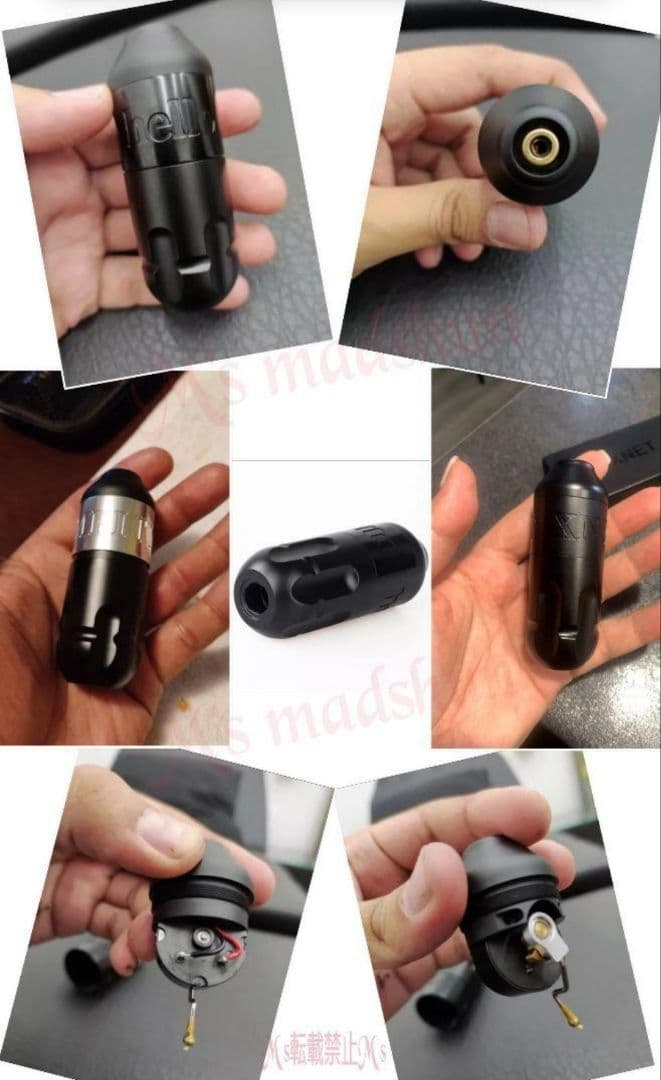 ふー様) ペン型 タトゥーマシン 強力ショート タトゥーペン ロータリーペン