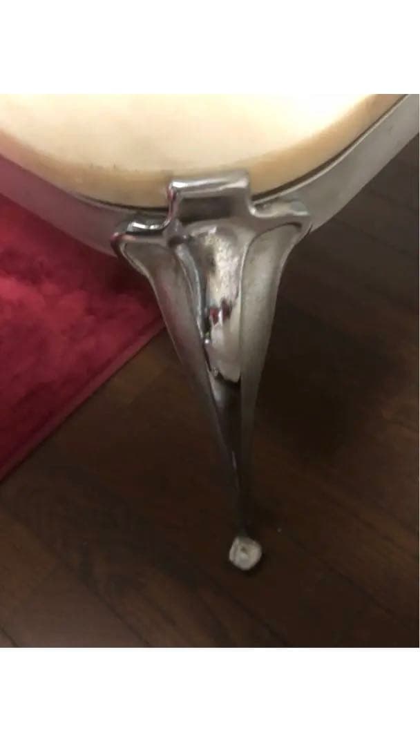 超希少♦️オールドマルニ♦️高級大理石　シルバー枠♦️猫脚アンティークテーブル♦️送料込