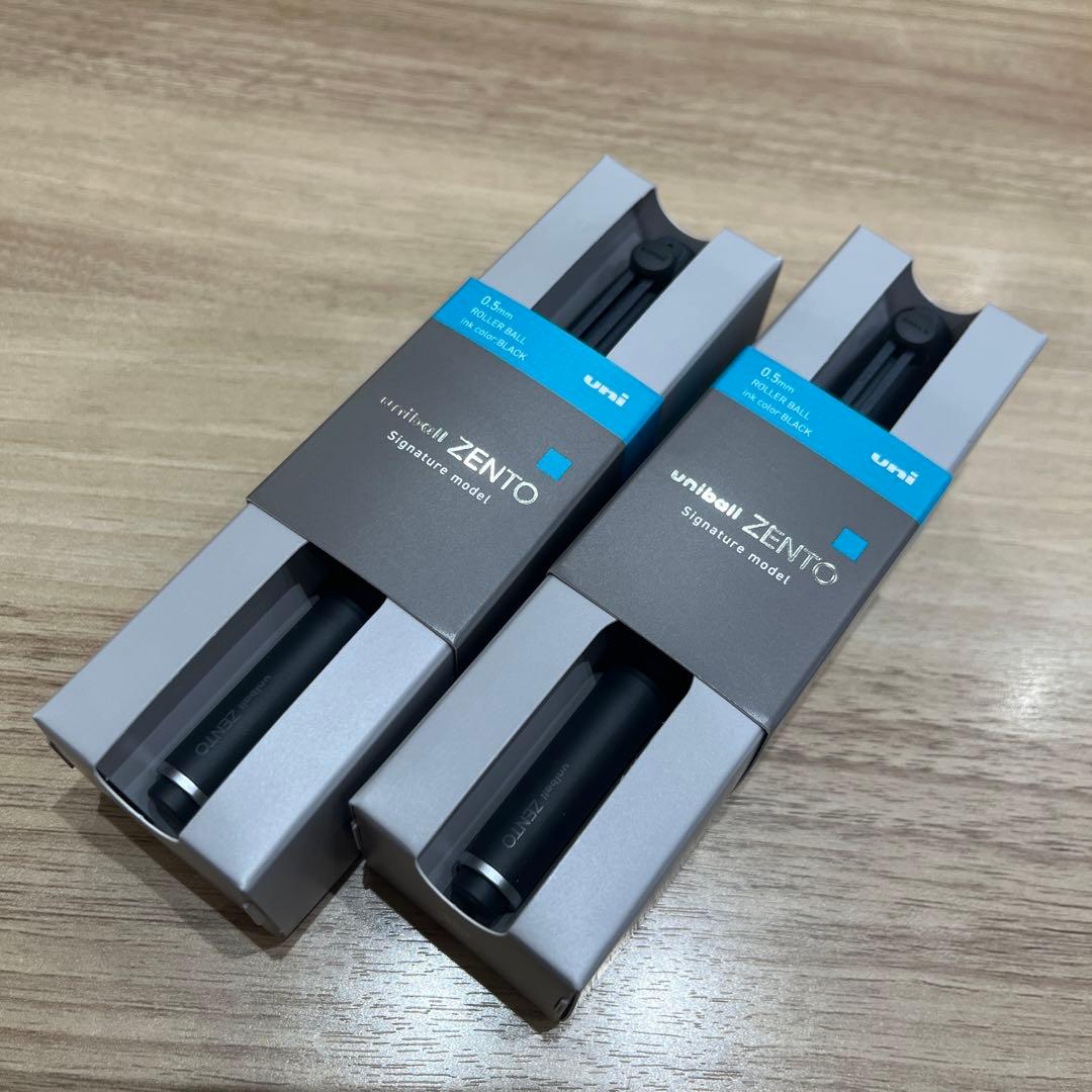 uniball ZENTO ユニボールゼント シグニチャー　ブラック　2本