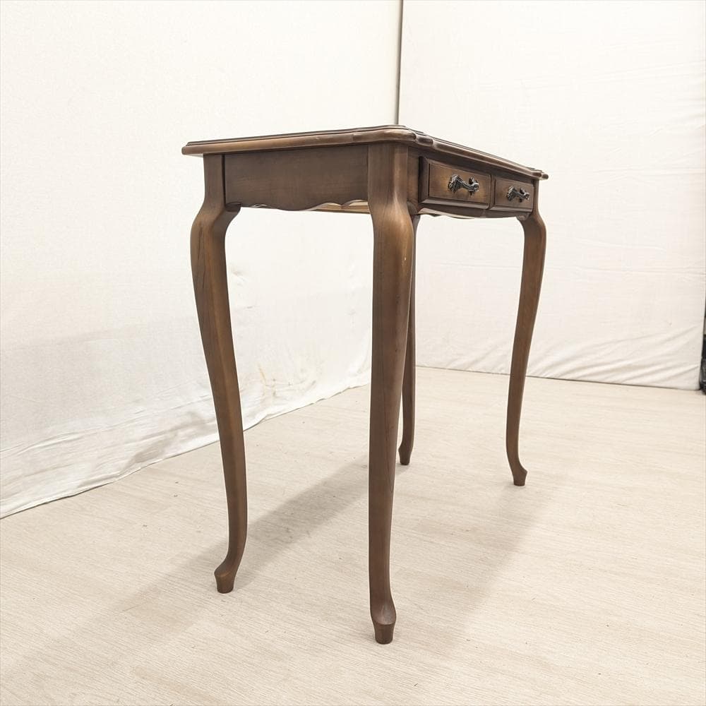 カリモク　ウォールナット　猫脚　コンソール　飾り棚　キャビネット　サイドテーブル