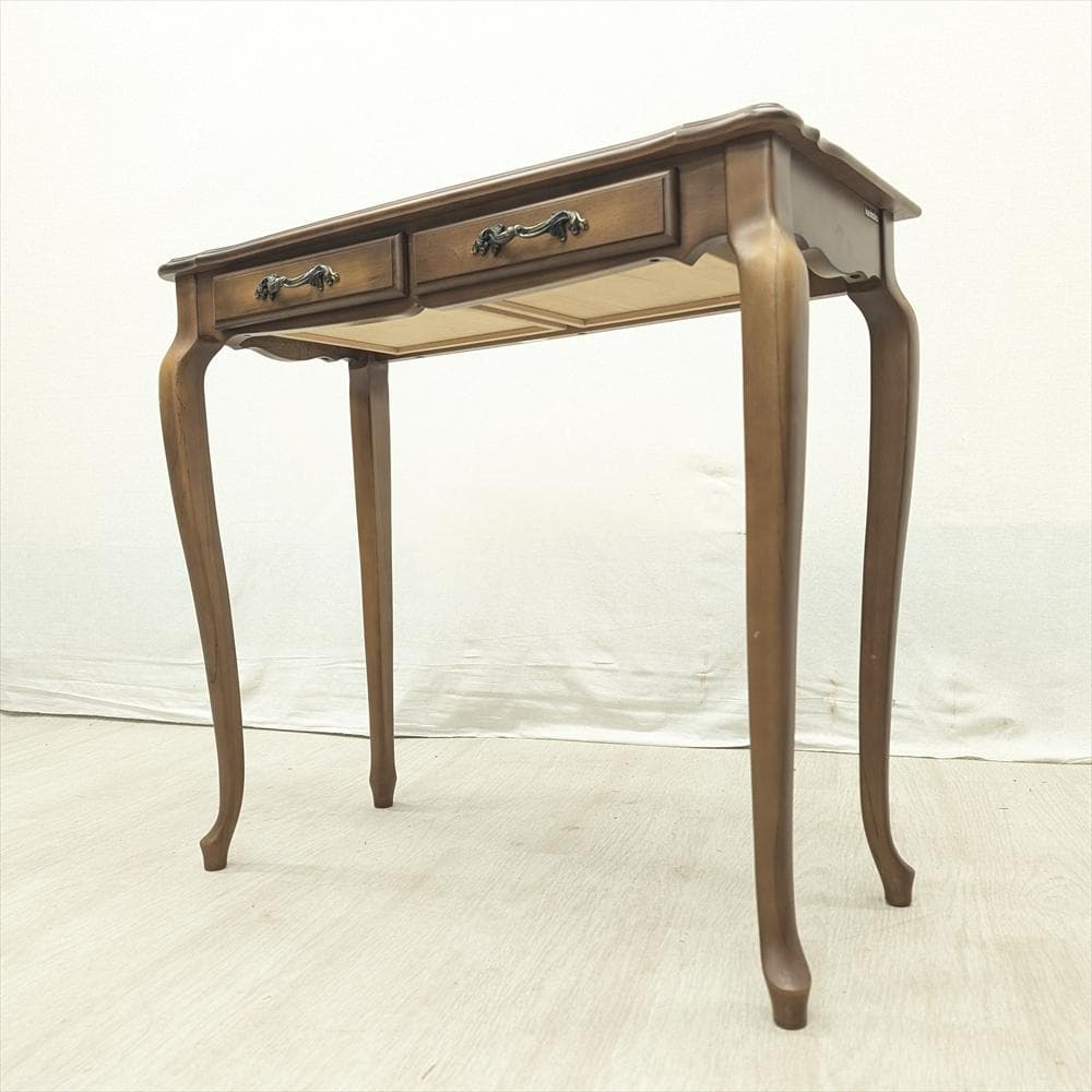 カリモク　ウォールナット　猫脚　コンソール　飾り棚　キャビネット　サイドテーブル