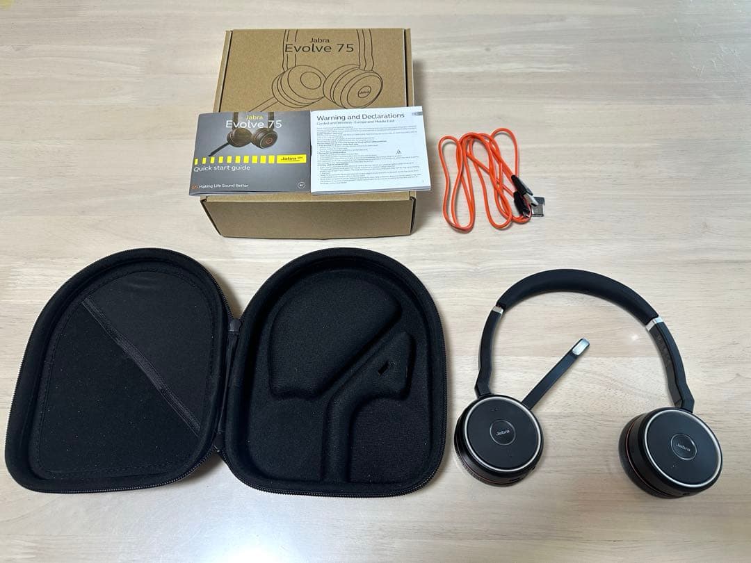 Jabra Evolve 75 HSC040W ワイヤレス ノイズキャンセル