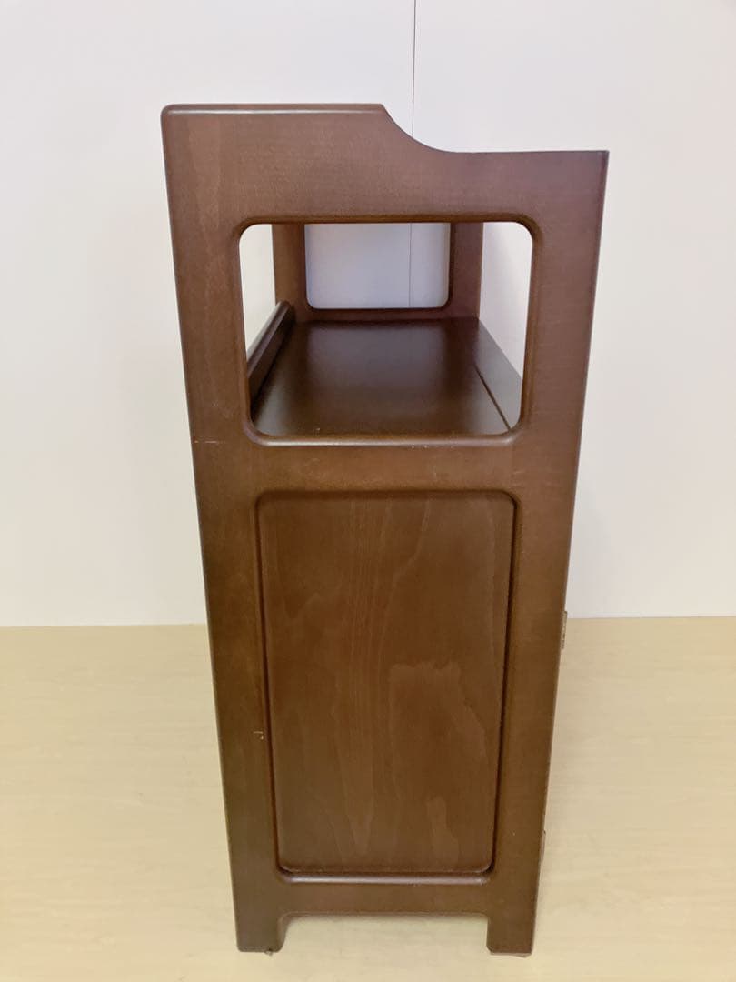 Karimoku カリモク 木製 電話台、FAX台　キャビネット飾り棚 収納　②