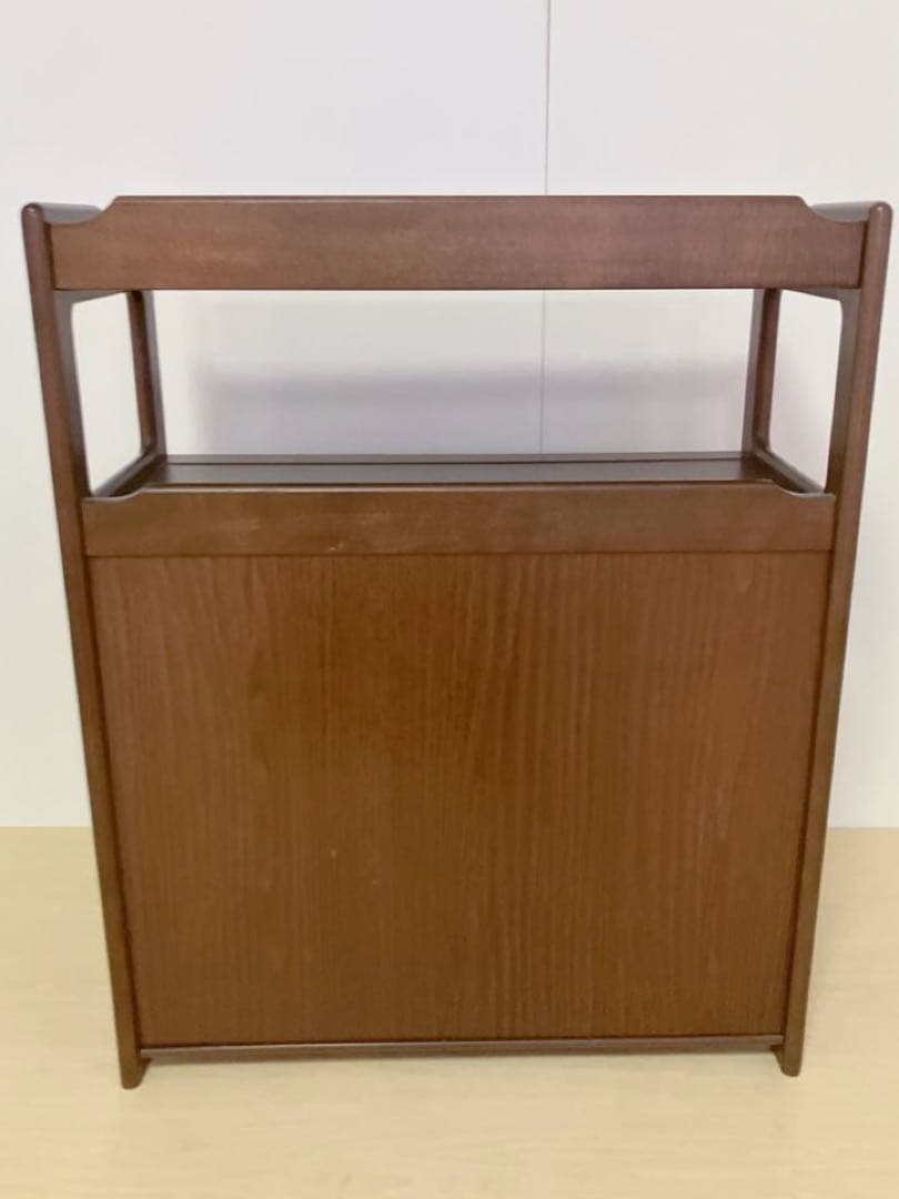 Karimoku カリモク 木製 電話台、FAX台　キャビネット飾り棚 収納　②