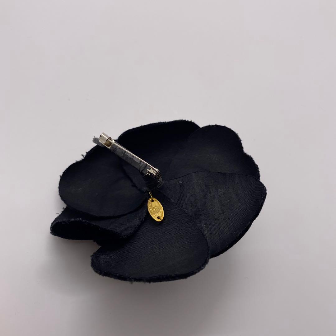 ［正規品］CHANEL カメリア コサージュ ブラック系