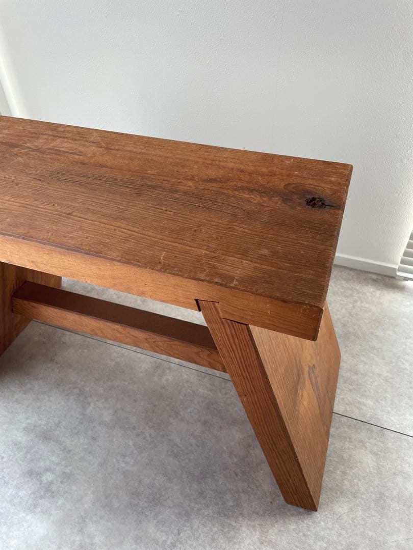 無垢材　スツール　ベンチ　手作り