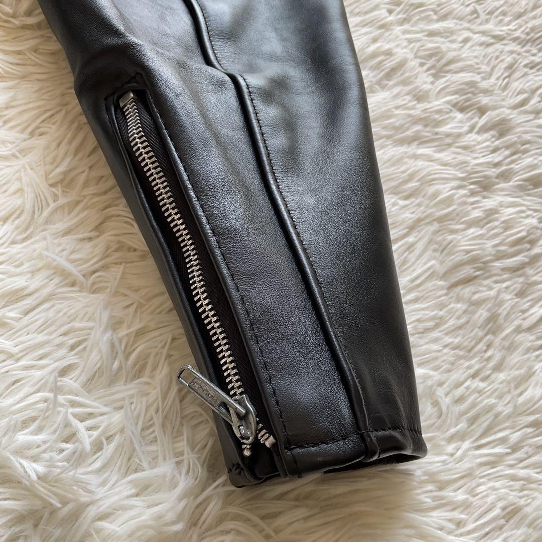 美品✨schott 641 レザージャケット　シングルライダース　本革　44 黒