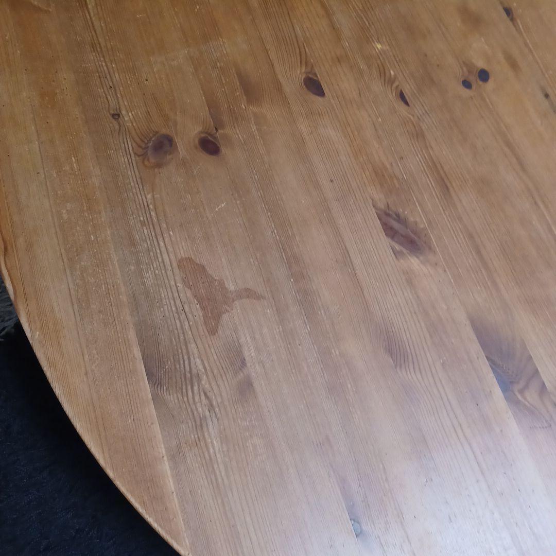 木製楕円形座卓 1200x800x350mm