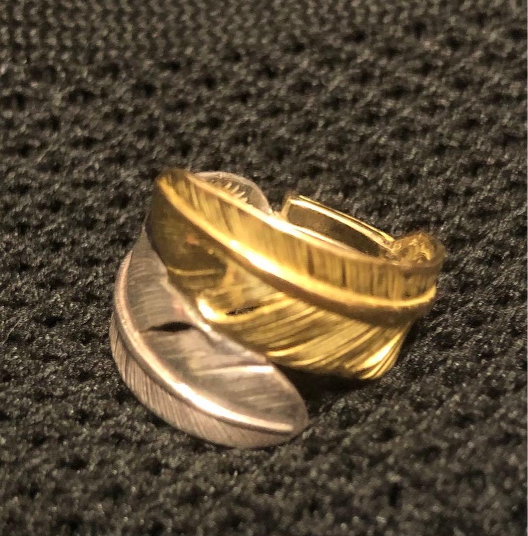 TOM出品商品　貴重　フェザーリング　金銀コンビ　指輪