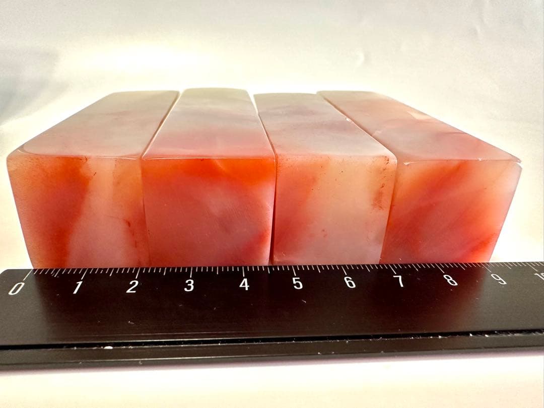 【悟　道　仏　禅】美品　ラオス 水凍　印材 落款 遊印 雅号　浮き彫　薄意　4点