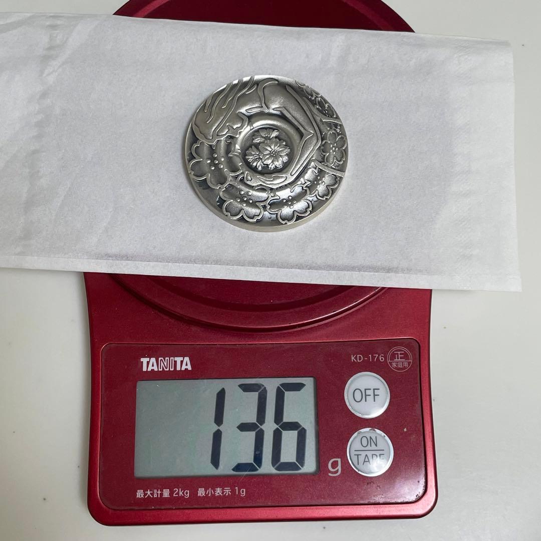 平成二十二年 桜の通り抜け記念銀メダル 造幣局製 純銀メダル　記念メダル