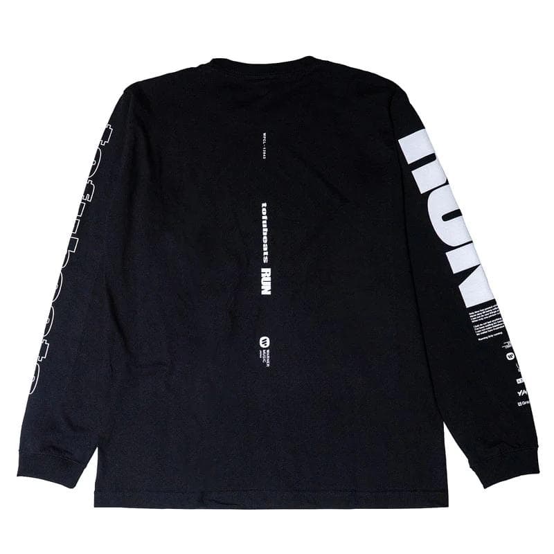 tofubeats RUN Long Sleeve Tシャツ 黒 Lサイズ 新品
