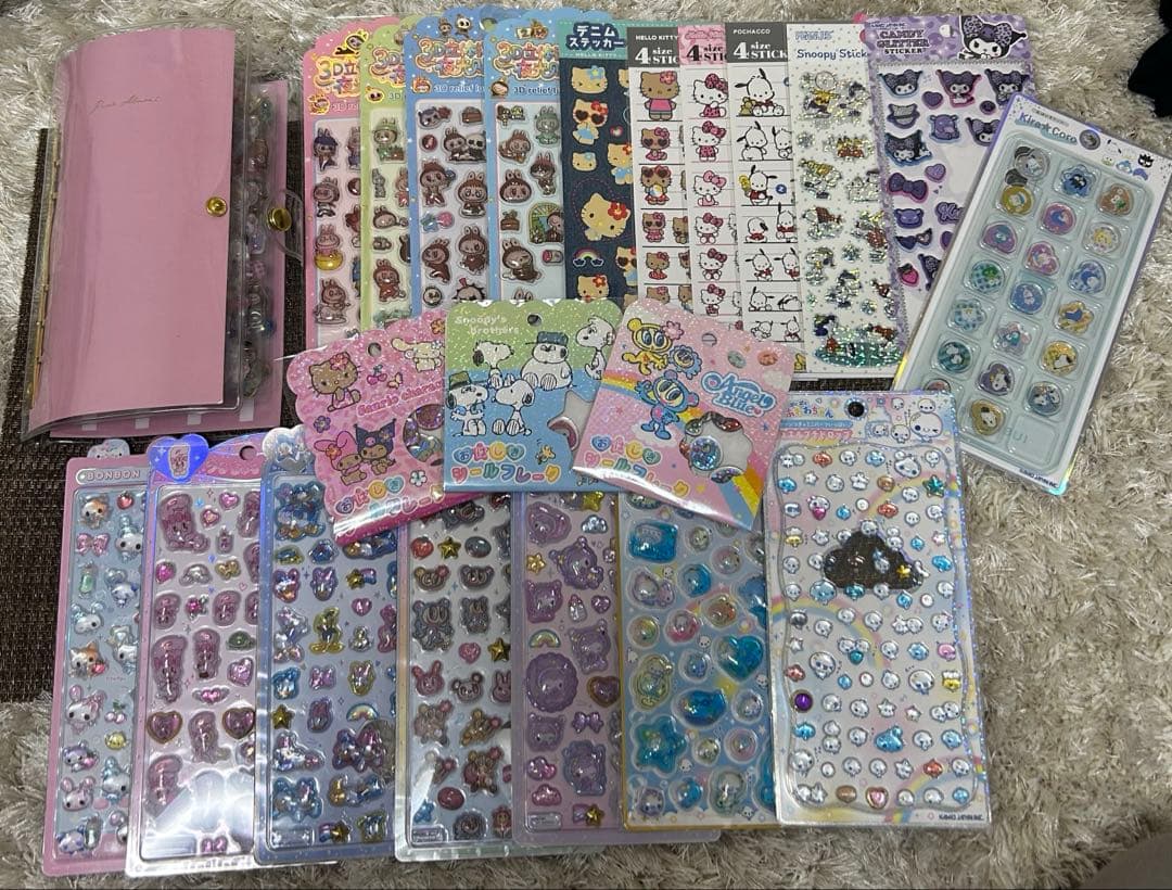 シール帳完成品　シール新品未使用品セット