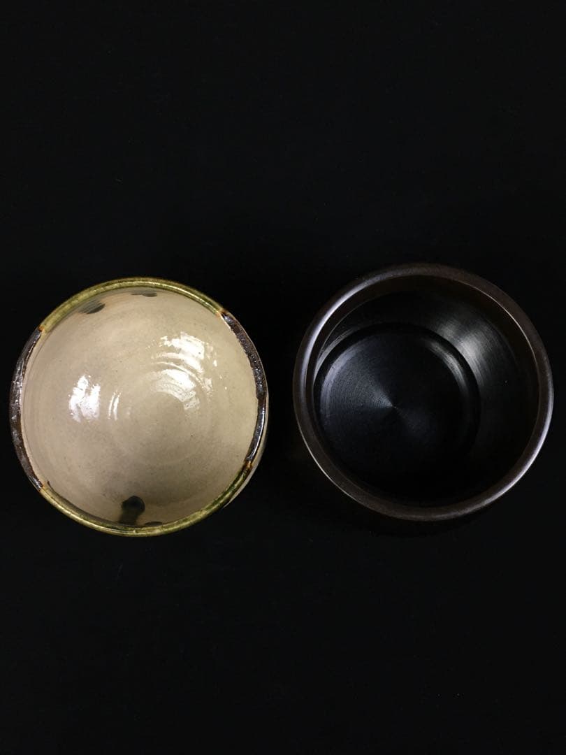 S348茶道具セット 短冊茶箱 10点揃 抹茶碗 水指 銅建水他