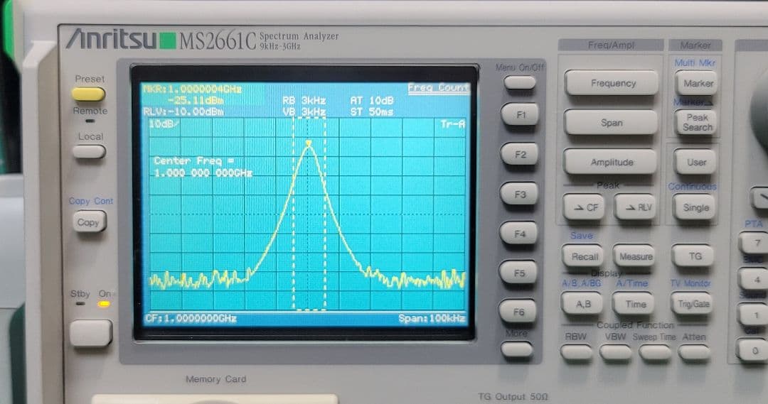 美品 Anritsu MS2661C 9KHz-3GHz スペクトラムアナライザ