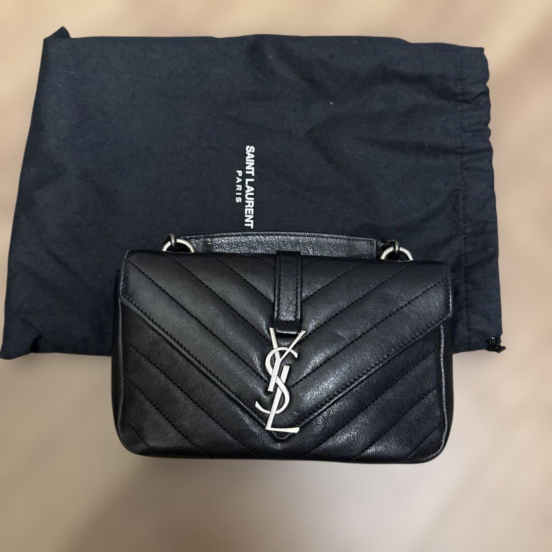Saint Laurent ブラックショルダーバッグ