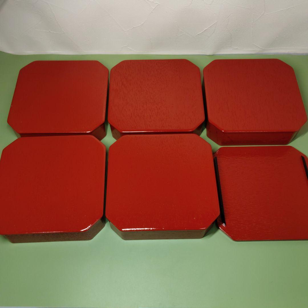 朱塗 縁高五段重 菓子器