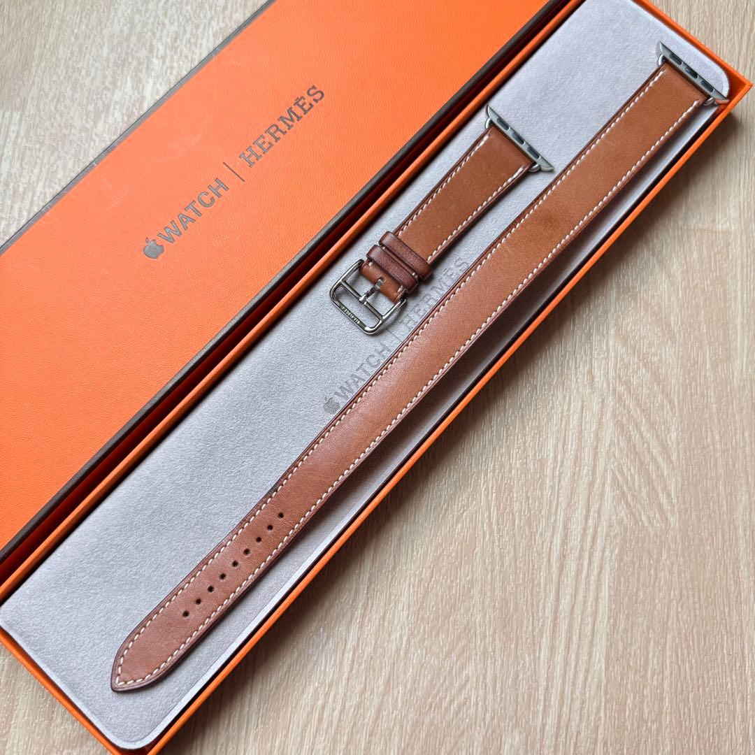 2399 美品　Apple Watch エルメス　ブラウン　ドゥブルトゥール