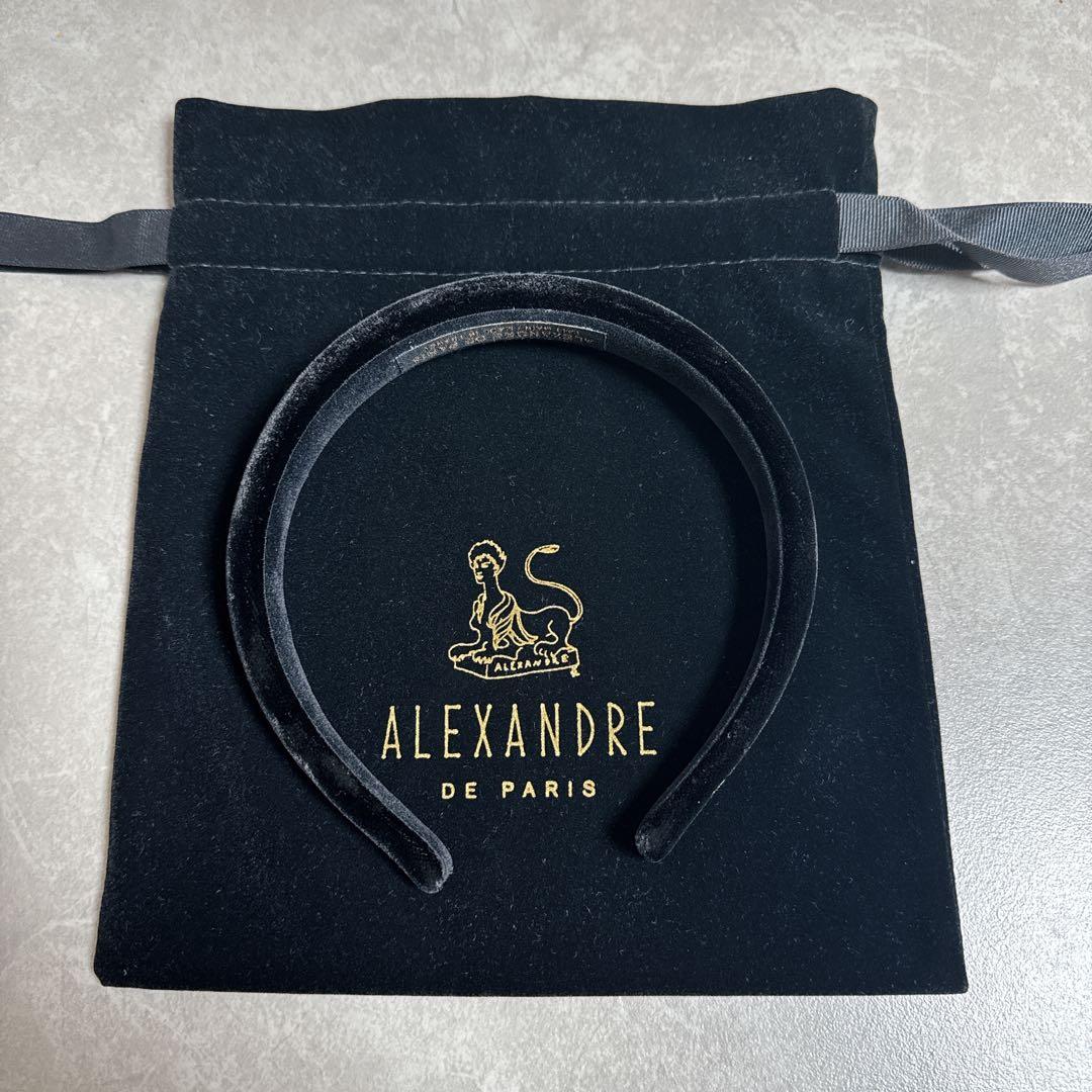 ALEXANDRE DE PARIS ブラックカチューシャ 2.5cm