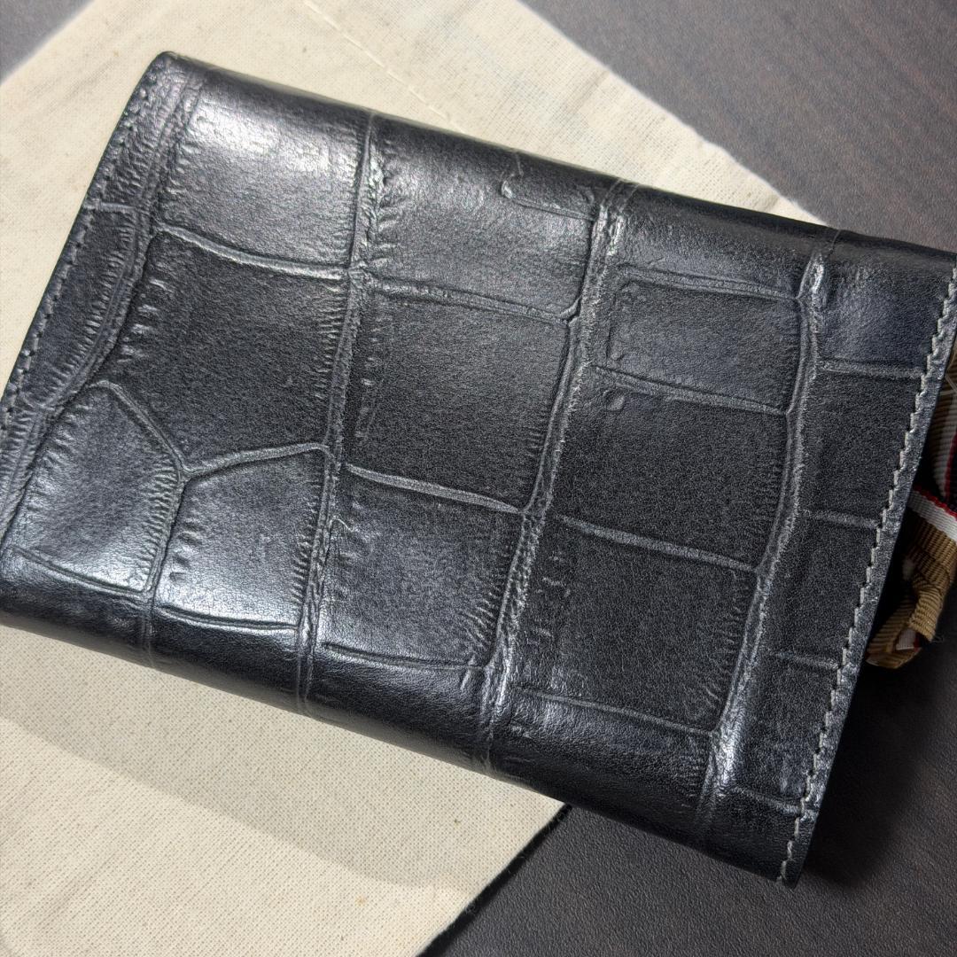 【新品未使用】イルビゾンテ 長財布 ブラック系 ダークグレー