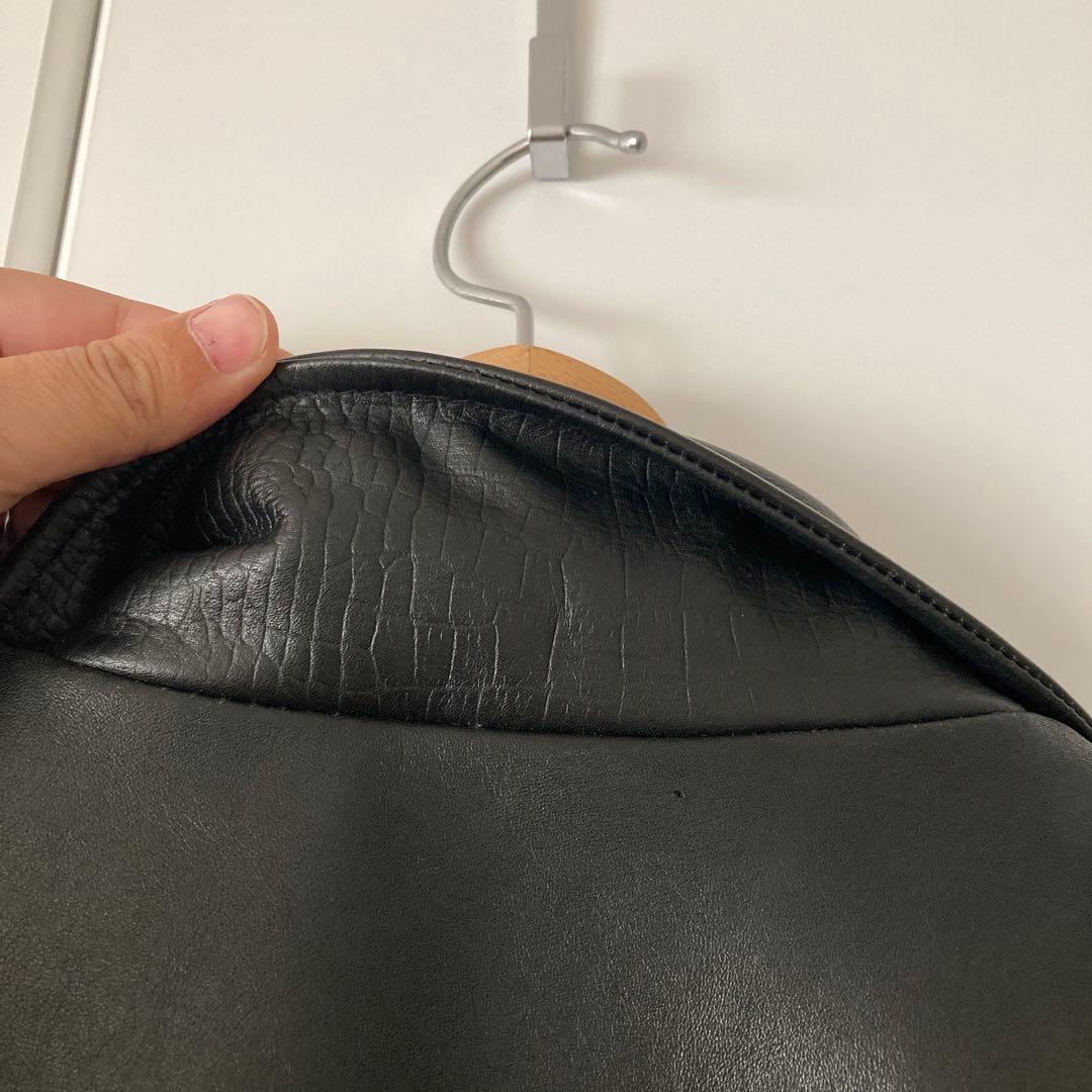 Lサイズ⭐︎schott✖️stussy シングルライダースジャケット