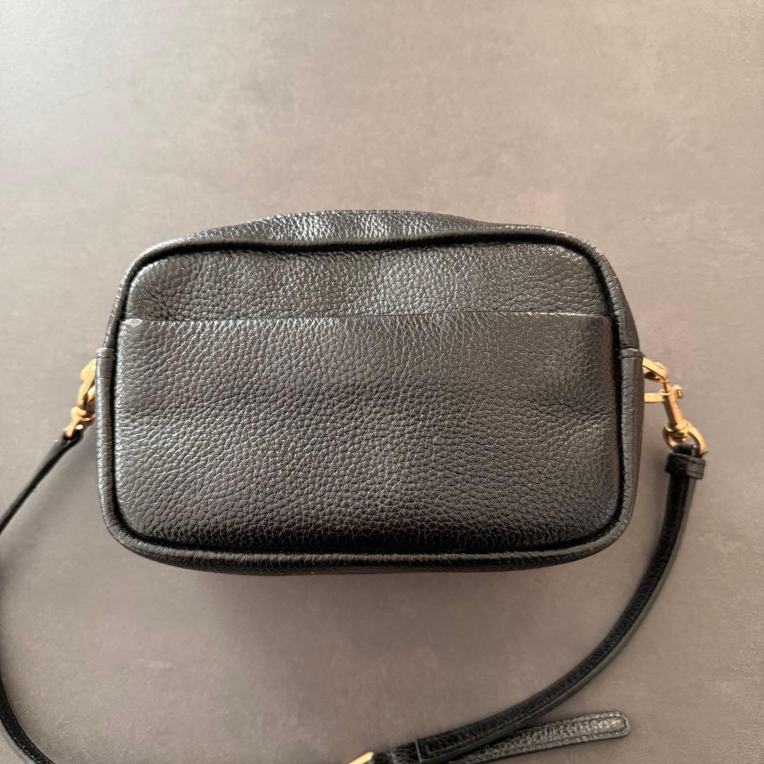 Tory Burch ブラックレザー ショルダーバッグ