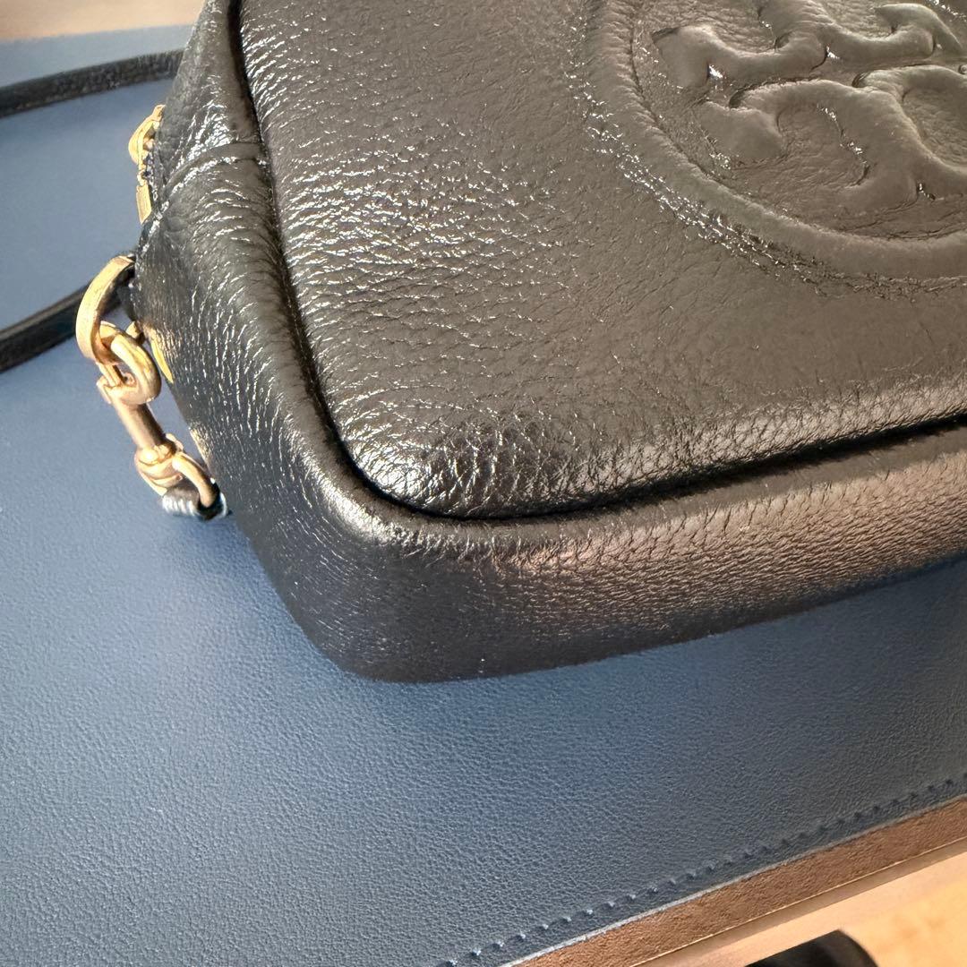 Tory Burch ブラックレザー ショルダーバッグ