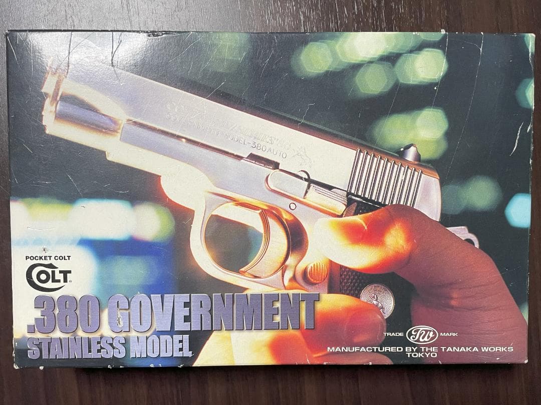 タナカワークス ポケットコルト .380 ガバメント ステンレスモデル ガスガン