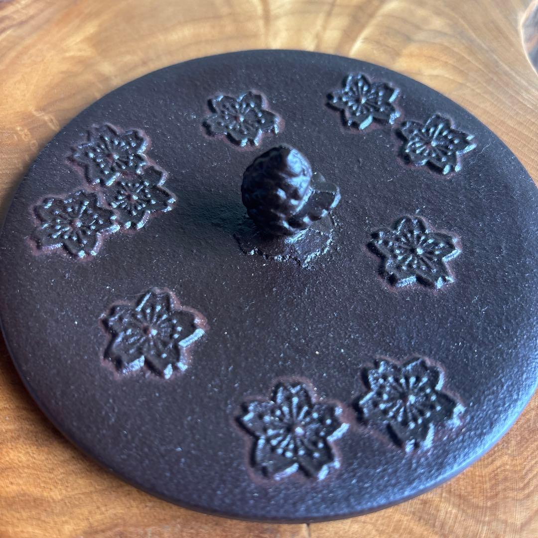 砺波商店 南部鉄瓶 桜皮寸銅 高さ約19cm茶道具 レトロ