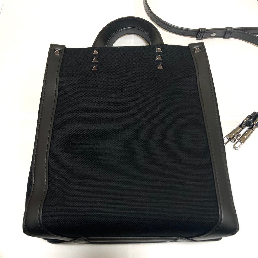 美品 VALENTINO ロックスタッズ ミニトートバッグ ショルダーバック