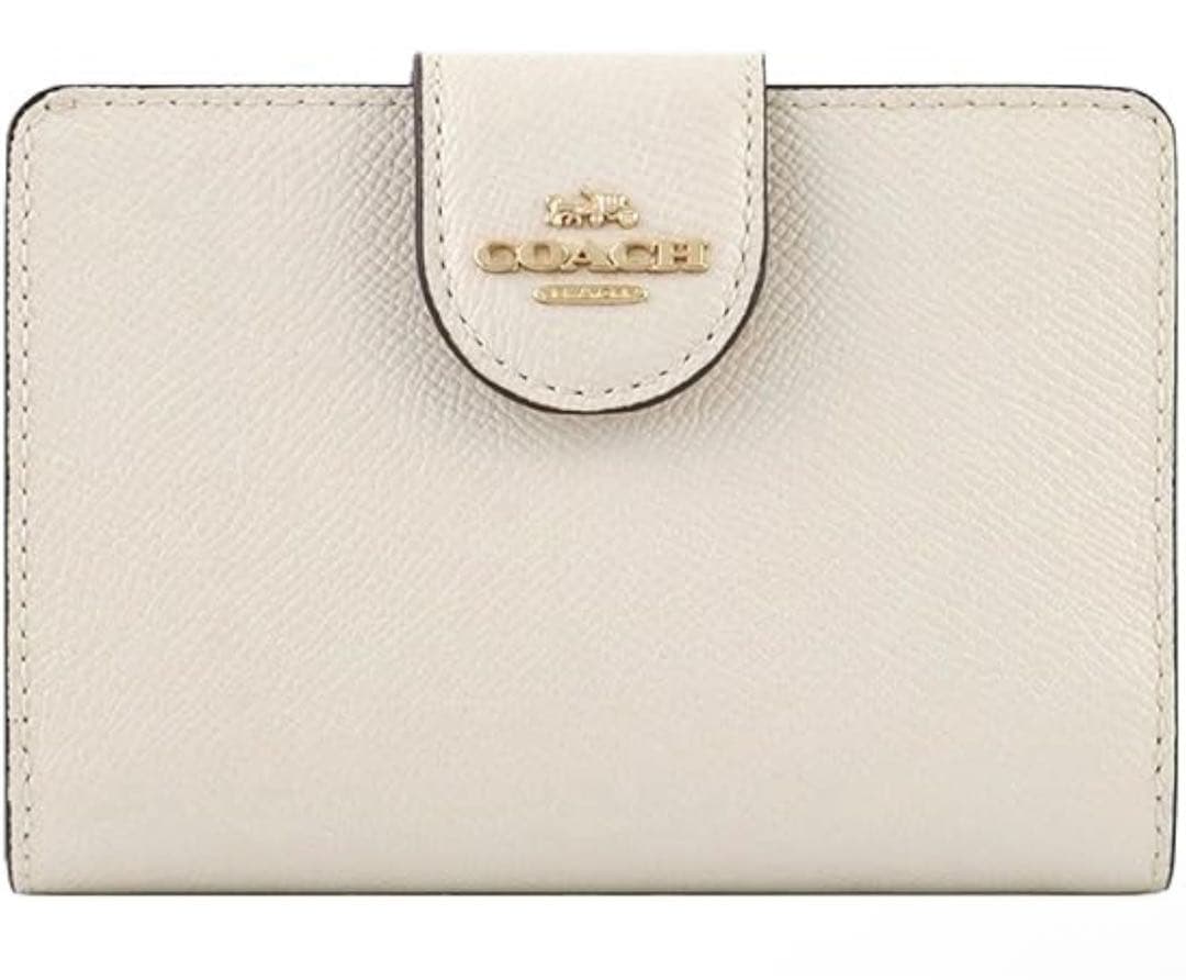 COACH アイボリー 二つ折り財布