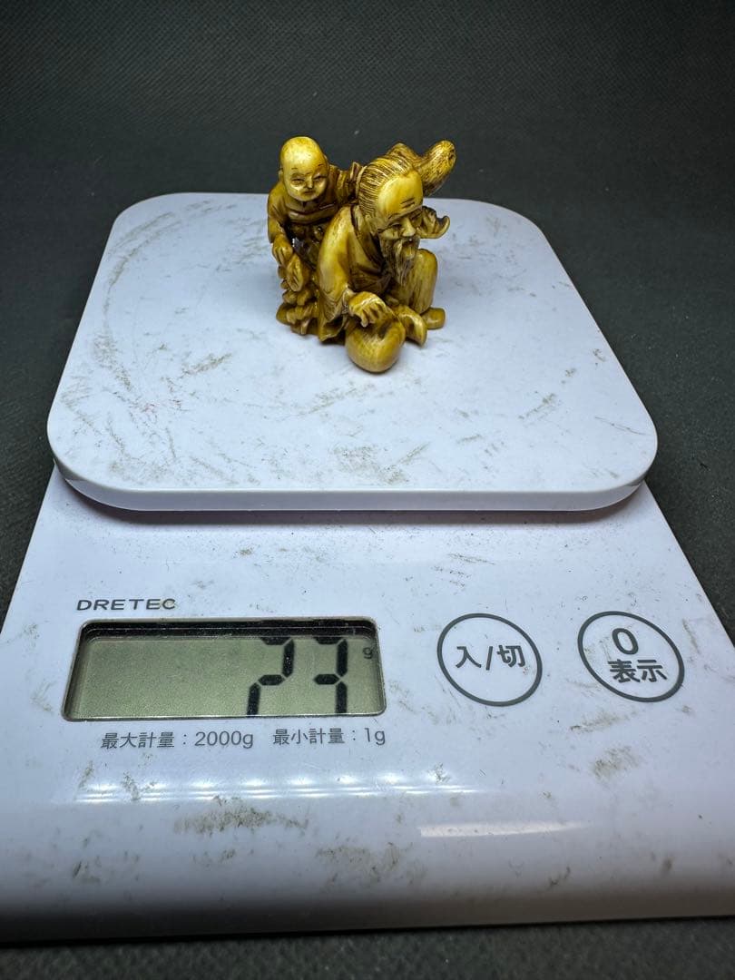 極上　江户　根付　オナガドリ　古美術品　 置物　細密細工　骨董　アンティーク