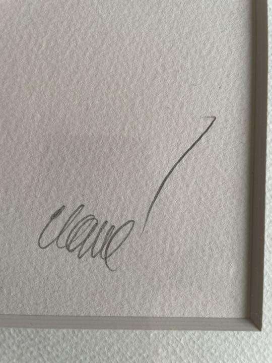 銅版画 : アントニ・クラーベ「無題」1990 額装